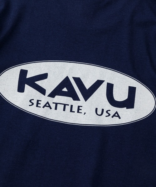 KAVU（カブー）の「KAVU/カブー Oval Logo Pocket Tee/オーバルロゴ ポケット Tシャツ（Tシャツ/カットソー・メンズ・アッシュグレー/ネイビー・X-LARGE/MEDIUM/LARGE）」の8枚目の写真