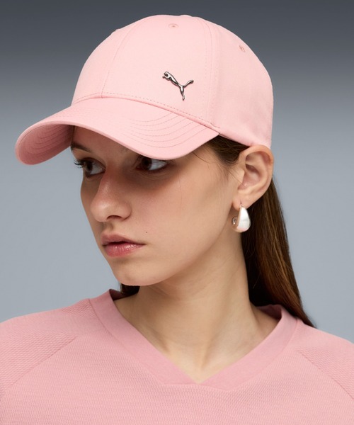 PUMA(プーマ)の「PUMA プーマ ユニセックス ESS メタル プーマ キャット BB キャップ(キャップ・メンズ・プラム/ピンク/ホワイト/ブラウン系その他/ホワイト×シルバー・MEDIUM/LARGE)」の5枚目の写真