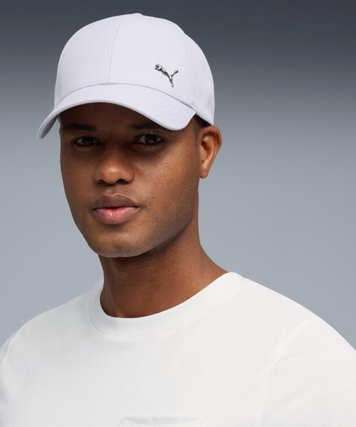 PUMA(プーマ)の「PUMA プーマ ユニセックス ESS メタル プーマ キャット BB キャップ(キャップ・メンズ・プラム/ピンク/ホワイト/ブラウン系その他/ホワイト×シルバー・MEDIUM/LARGE)」の3枚目の写真