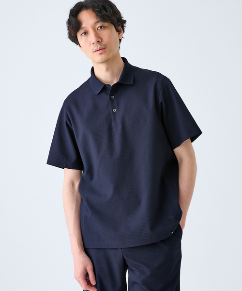 MIZUNO(ミズノ )の「MIZUNO(ミズノ) 別注 DYNAMOTION ポロシャツ(ポロシャツ・メンズ・ネイビー/チャコールグレー・LARGE/MEDIUM/SMALL)」の3枚目の写真