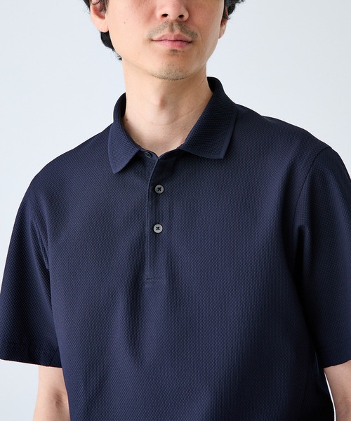 MIZUNO(ミズノ )の「MIZUNO(ミズノ) 別注 DYNAMOTION ポロシャツ(ポロシャツ・メンズ・ネイビー/チャコールグレー・LARGE/MEDIUM/SMALL)」の6枚目の写真