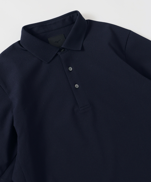 MIZUNO(ミズノ )の「MIZUNO(ミズノ) 別注 DYNAMOTION ポロシャツ(ポロシャツ・メンズ・ネイビー/チャコールグレー・LARGE/MEDIUM/SMALL)」の13枚目の写真