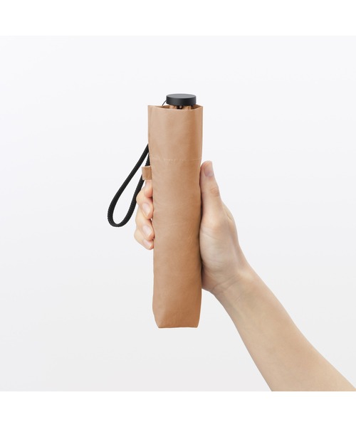 無印良品（ムジルシリョウヒン）の「晴雨兼用　軽量　折りたたみ傘（折りたたみ傘・レディース・ライトグリーン/ライトオレンジ系・50cm）」の20枚目の写真