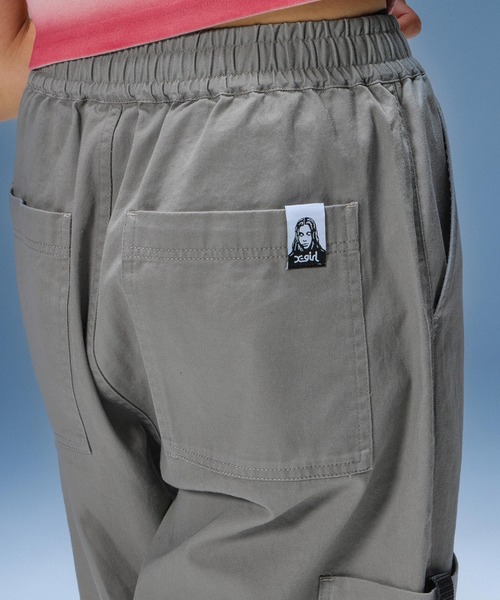 X-girl（エックスガール）の「FADED FACE LABEL EASY SHORTS（その他パンツ・レディース・ブラック/カモフラージュ/ベージュ・S/M）」の17枚目の写真