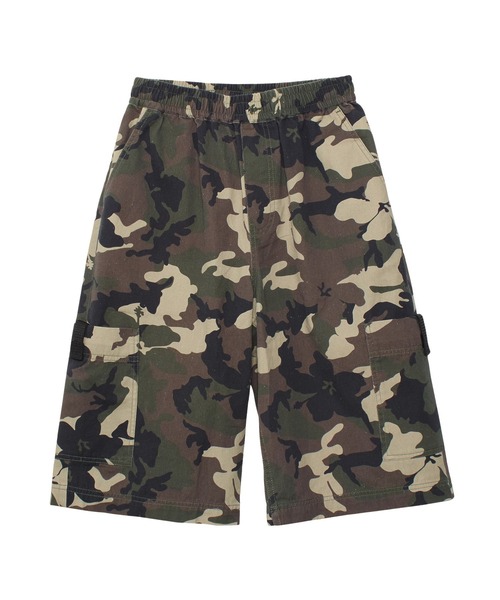 X-girl（エックスガール）の「FADED FACE LABEL EASY SHORTS（その他パンツ・レディース・ブラック/カモフラージュ/ベージュ・S/M）」の21枚目の写真