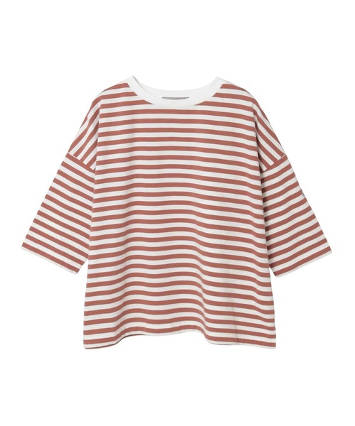 LOGEMENT DE CLAIRE(ロジュモンドクレール)の「リラックス5分袖Tシャツ(Tシャツ/カットソー・レディース・ブラウン/グリーン/ブルー/ブラック・FREE)」の22枚目の写真