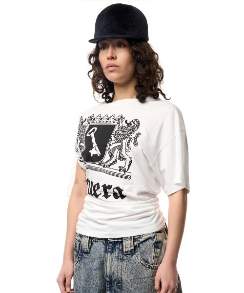 セール】VAQUERA/ヴァケラ/WOMEN TWISTED T-SHIRT（Tシャツ/カットソー