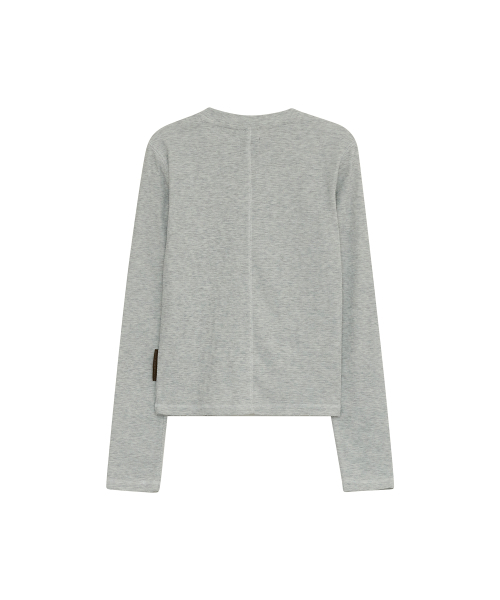DEFGARMENTS（デフグラメンツ）の「STONE CROSS HENLEY NECK LONG SLEEVE [MELANGE]（Tシャツ/カットソー・レディース・その他・F）」の6枚目の写真