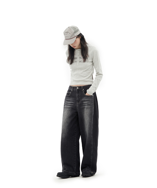 DEFGARMENTS（デフグラメンツ）の「STONE CROSS HENLEY NECK LONG SLEEVE [MELANGE]（Tシャツ/カットソー・レディース・その他・F）」の5枚目の写真