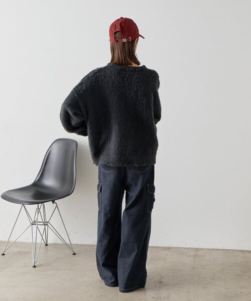 goocy（グーシー）の「ラウンドロゴ刺繍キャップ（キャップ・レディース・ブラック/ホワイト・FREE）」の12枚目の写真