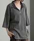 cussil（クシル）の「【cussil/クシル】リファインコットンオーバーサイズ ハーフジップ半袖Tシャツ（Tシャツ/カットソー・L）」