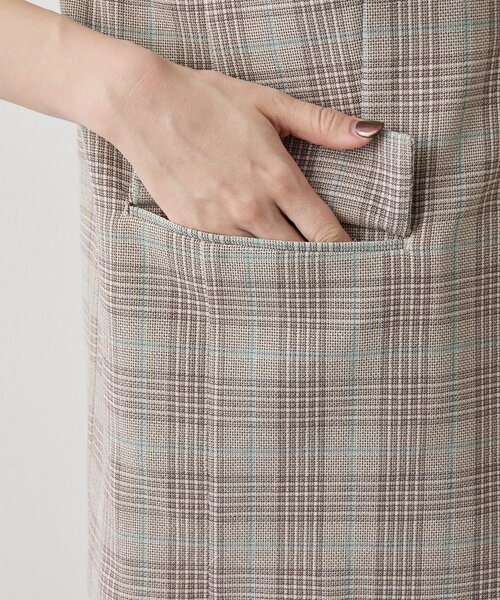 Whim Gazette（ウィムガゼット）の「コットンチェックジレ（ベスト・レディース・ベージュ・FREE）」の15枚目の写真