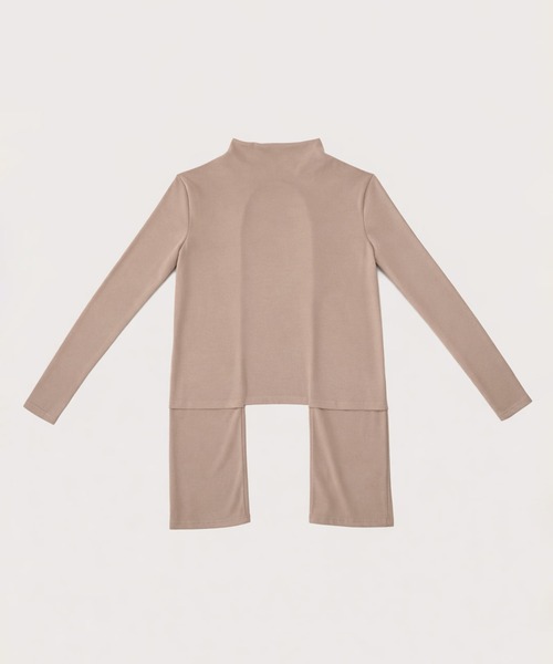 kiehtova(キエトヴァ)の「【kiehtova】BACK SLIT TOPS/バックスリットトップス KTWR63(Tシャツ/カットソー・レディース・ブラック/ベージュ/ダークパープル・FREE)」の15枚目の写真