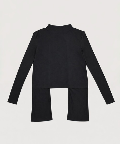 kiehtova(キエトヴァ)の「【kiehtova】BACK SLIT TOPS/バックスリットトップス KTWR63(Tシャツ/カットソー・レディース・ブラック/ベージュ/ダークパープル・FREE)」の8枚目の写真