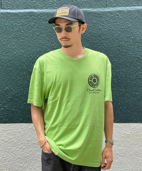DEUS EX MACHINA(デウスエクスマキナ)の「【DEUS】Los Angeles Address Tee(Tシャツ/カットソー・メンズ・グリーン/ホワイト・LARGE/X-LARGE/MEDIUM)」の2枚目の写真