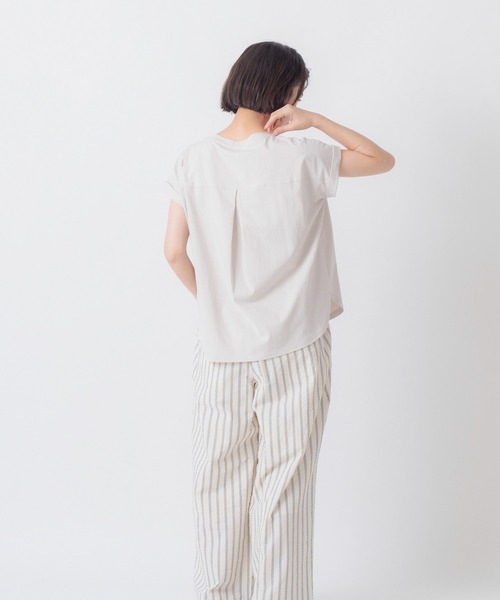 Kelen(ケレン)の「「KELEN / ケレン」チュール刺繍デザインコットンジャージープルオーバー(Tシャツ/カットソー・レディース・チャコールグレー/ライトグレー/ブラック/オフホワイト・M/S)」の15枚目の写真