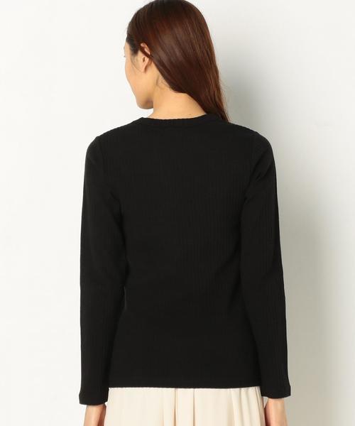Another Edition（アナザーエディション）の「リブロングトップス/AEBFC C/R リブロングTee◆（Tシャツ/カットソー・レディース・オフホワイト/ブラック/ライム/ネイビー・FREE）」の12枚目の写真