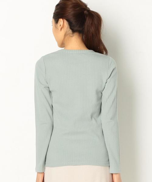 Another Edition（アナザーエディション）の「リブロングトップス/AEBFC C/R リブロングTee◆（Tシャツ/カットソー・レディース・オフホワイト/ブラック/ライム/ネイビー・FREE）」の11枚目の写真