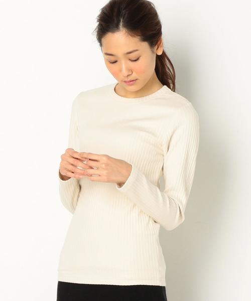 Another Edition（アナザーエディション）の「リブロングトップス/AEBFC C/R リブロングTee◆（Tシャツ/カットソー・レディース・オフホワイト/ブラック/ライム/ネイビー・FREE）」の18枚目の写真