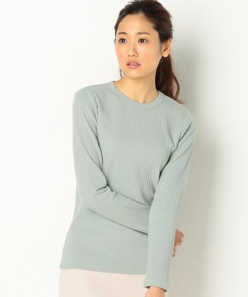 Another Edition（アナザーエディション）の「リブロングトップス/AEBFC C/R リブロングTee◆（Tシャツ/カットソー・レディース・オフホワイト/ブラック/ライム/ネイビー・FREE）」の19枚目の写真