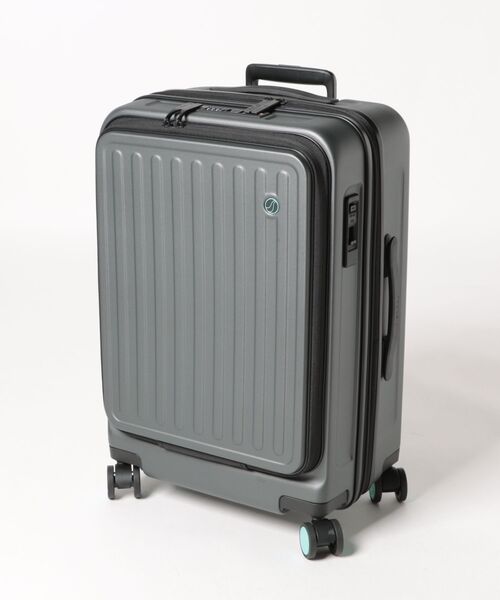 NAUGHTIAM(ノーティアム)の「【TIERRAL/ティエラル】 キャリーケース 55L(63L) ノーティアム別注(スーツケース/キャリーバッグ・メンズ・ホワイト/チャコールグレー・FREE)」の2枚目の写真