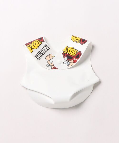 HYSTERIC MINI(ヒステリックミニ)の「ANGEL MINI EVA お食事エプロン(スタイ/よだれかけ・キッズ・ホワイト・FREE)」の2枚目の写真