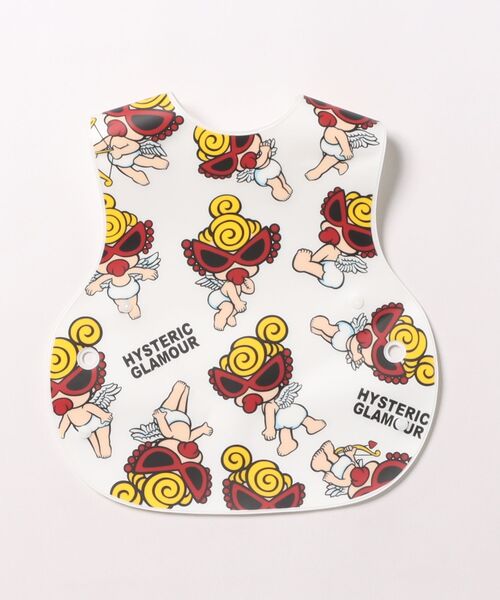 HYSTERIC MINI(ヒステリックミニ)の「ANGEL MINI EVA お食事エプロン(スタイ/よだれかけ・キッズ・ホワイト・FREE)」の3枚目の写真