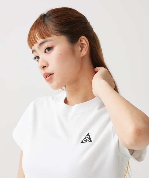 ACG（エィシージー）の「ナイキ ACG ウィメンズ Dri-FIT ショートスリーブ トップ / Nike ACG Women's Dri-FIT Short-Sleeve Top II7284-121 Summit White（Tシャツ/カットソー・レディース・アイボリー・XS/XL/S/L/M）」の9枚目の写真