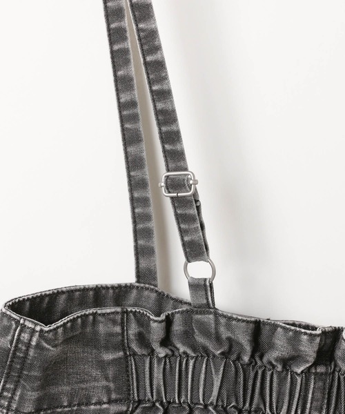 LEPSIM（レプシィム）の「スースーデニムキャミサロペット　637615（サロペット/オーバーオール・レディース・ブルー/チャコールグレー・FREE）」の22枚目の写真