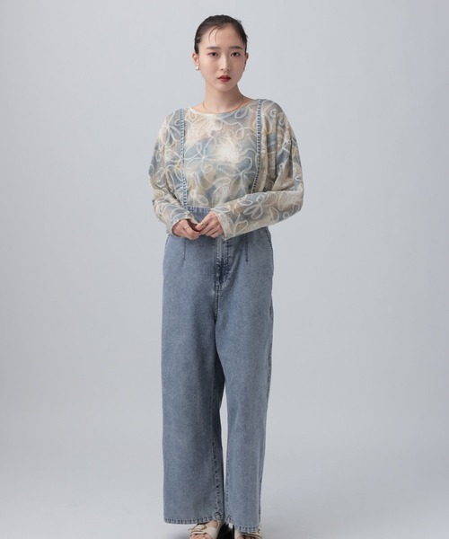 LEPSIM（レプシィム）の「スースーデニムキャミサロペット　637615（サロペット/オーバーオール・レディース・ブルー/チャコールグレー・FREE）」の12枚目の写真