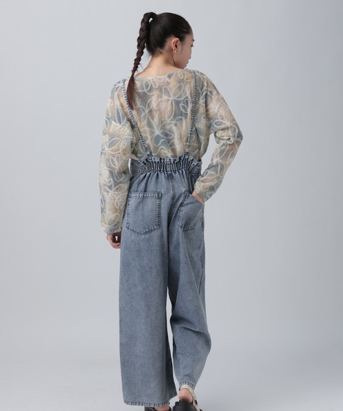 LEPSIM（レプシィム）の「スースーデニムキャミサロペット　637615（サロペット/オーバーオール・レディース・ブルー/チャコールグレー・FREE）」の14枚目の写真