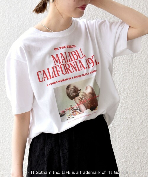 GOOD ROCK SPEED(グッドロックスピード)の「GOOD ROCK SPEED:〈洗濯機可能〉LPC ロゴ プリント TEE(Tシャツ/カットソー・レディース・ピンク/ホワイト/チャコールグレー・ONE SIZE)」の21枚目の写真