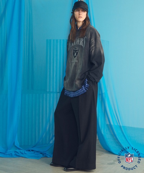 MAISON SPECIAL（メゾンスペシャル）の「《UNISEX》Mix Linen One-tuck Prime-Wide Baggy Slacks/ミックスリネンワンタックプライムワイドバギースラックス【MAISON SPECIAL/メゾンスペシャル】■セットアップ対応■（スラックス・メンズ・ベージュ/ブルー/ブラック・2/1/0）」の9枚目の写真