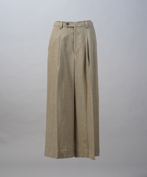 MAISON SPECIAL（メゾンスペシャル）の「《UNISEX》Mix Linen One-tuck Prime-Wide Baggy Slacks/ミックスリネンワンタックプライムワイドバギースラックス【MAISON SPECIAL/メゾンスペシャル】■セットアップ対応■（スラックス・メンズ・ベージュ/ブルー/ブラック・2/1/0）」の22枚目の写真