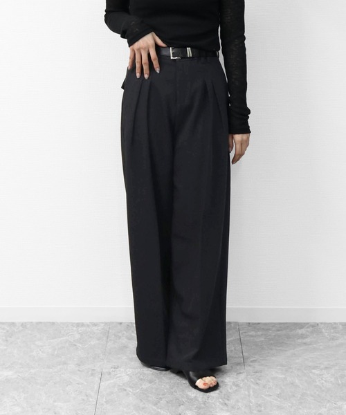 セール】2タック ワイドスラックス 2-TUCK WIDE SLACKS（スラックス