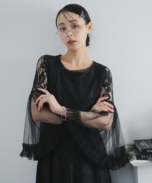 Doula Doula（ドゥーラドゥーラ）の「チュールフレアスリーブ総レースワンピース（ワンピース・レディース）」