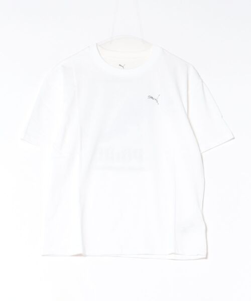 PUMA（プーマ）の「《PUMA》ESS ELEVATED MX スケートボード Tシャツ（Tシャツ/カットソー・メンズ・ホワイト/ブラック・M/XL/L/S/XXL）」の2枚目の写真