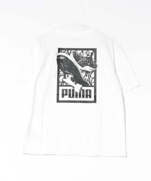 PUMA（プーマ）の「《PUMA》ESS ELEVATED MX スケートボード Tシャツ（Tシャツ/カットソー・メンズ・ホワイト/ブラック・M/XL/L/S/XXL）」の3枚目の写真
