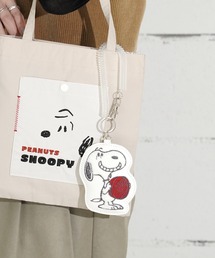 PEANUTS（ピーナッツ）の「"09"≪PEANUTS≫スプリングコード付き ダイカット フェイクレザー サガラ刺繍 パスケース（パスケース）」