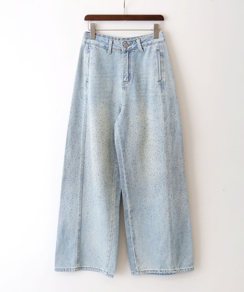 SpRay(スプレイ)の「スタッズデニムバレルパンツ(デニムパンツ・レディース・ライトブルー・SMALL/MEDIUM)」の17枚目の写真