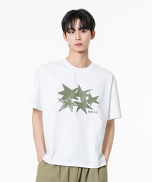 ファイブスター クーリング機能性 クロップ半袖Tシャツ ホワイト