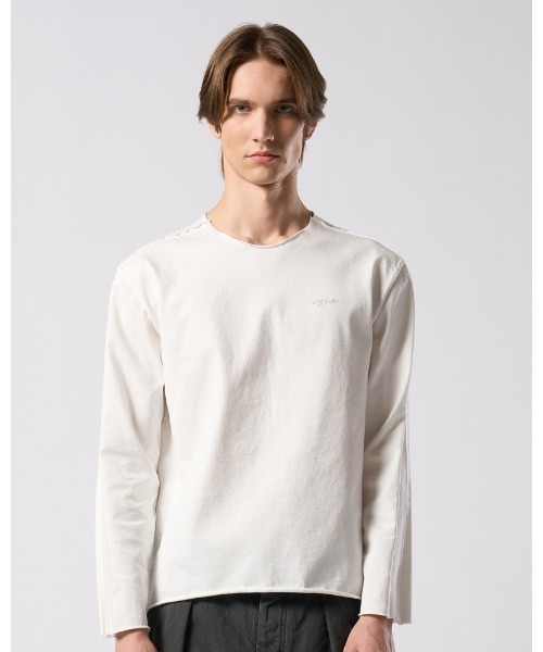 wjk（ダヴルジェイケイ）の「tight jersey cut-off L/S（Tシャツ/カットソー・メンズ・ブラック/チャコールグレー/ダークネイビー/ホワイト・X-LARGE/LARGE/MEDIUM/SMALL）」の11枚目の写真