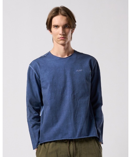 wjk（ダヴルジェイケイ）の「tight jersey cut-off L/S（Tシャツ/カットソー・メンズ・ブラック/チャコールグレー/ダークネイビー/ホワイト・X-LARGE/LARGE/MEDIUM/SMALL）」の16枚目の写真