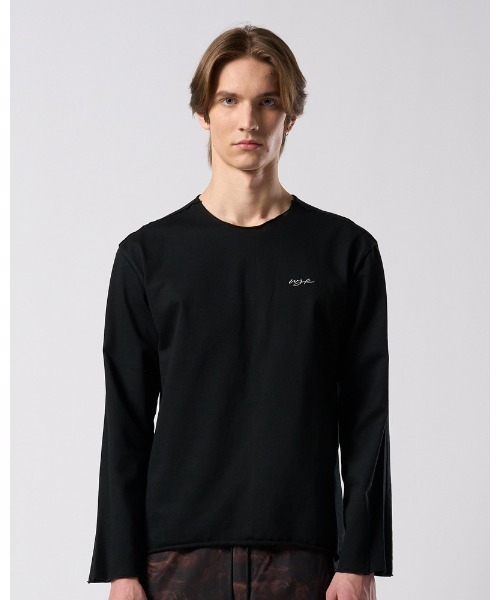 wjk（ダヴルジェイケイ）の「tight jersey cut-off L/S（Tシャツ/カットソー・メンズ・ブラック/チャコールグレー/ダークネイビー/ホワイト・X-LARGE/LARGE/MEDIUM/SMALL）」の20枚目の写真