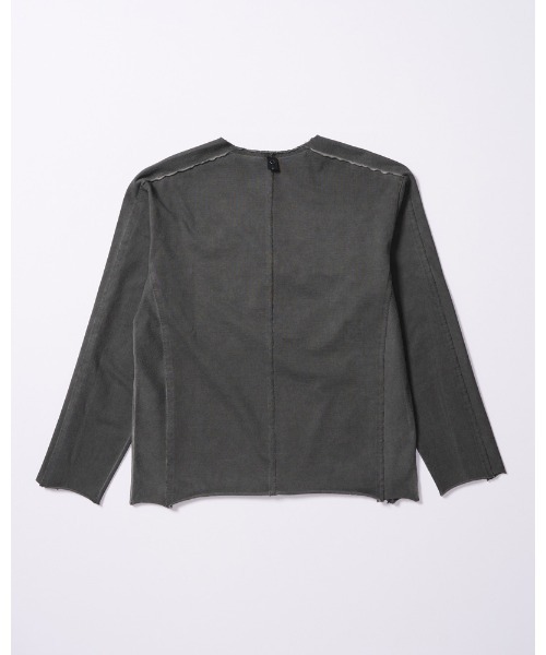 wjk（ダヴルジェイケイ）の「tight jersey cut-off L/S（Tシャツ/カットソー・メンズ・ブラック/チャコールグレー/ダークネイビー/ホワイト・X-LARGE/LARGE/MEDIUM/SMALL）」の6枚目の写真
