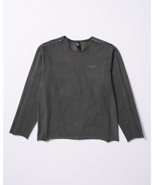 wjk（ダヴルジェイケイ）の「tight jersey cut-off L/S（Tシャツ/カットソー・メンズ・ブラック/チャコールグレー/ダークネイビー/ホワイト・X-LARGE/LARGE/MEDIUM/SMALL）」の5枚目の写真