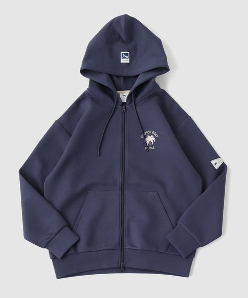 PUMA(プーマ)の「PUMA GOLF x EDIFICE GOLF パームロゴフーディー(パーカー・メンズ・ホワイト/ネイビー・MEDIUM/LARGE/X-LARGE)」の1枚目の写真
