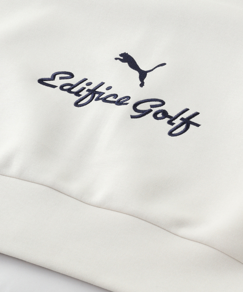 PUMA(プーマ)の「PUMA GOLF x EDIFICE GOLF パームロゴフーディー(パーカー・メンズ・ホワイト/ネイビー・MEDIUM/LARGE/X-LARGE)」の4枚目の写真