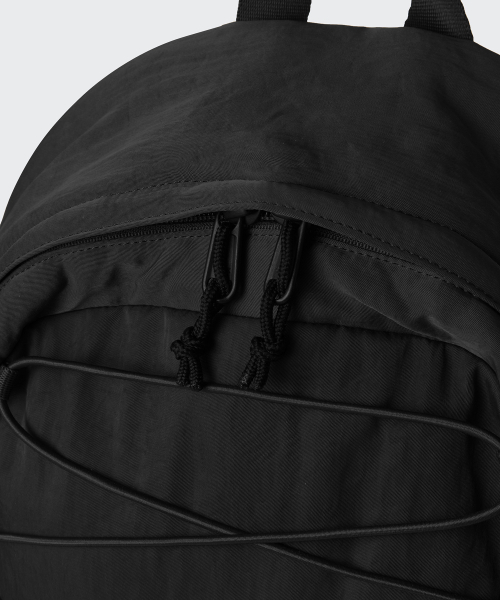 MUSINSA STANDARD（ムシンサスタンダード）の「エイジドナイロンストリングバックパック[ブラック]（バックパック/リュック・レディース・その他・FREE）」の5枚目の写真