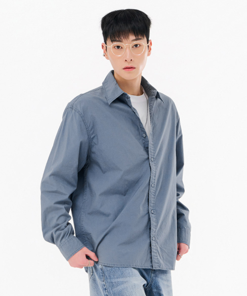 CHASECULT(チェイスカルト)の「男性ピグメントシャツ-FARK5432B0D(シャツ/ブラウス・メンズ・ブルー・95/100/105)」の4枚目の写真